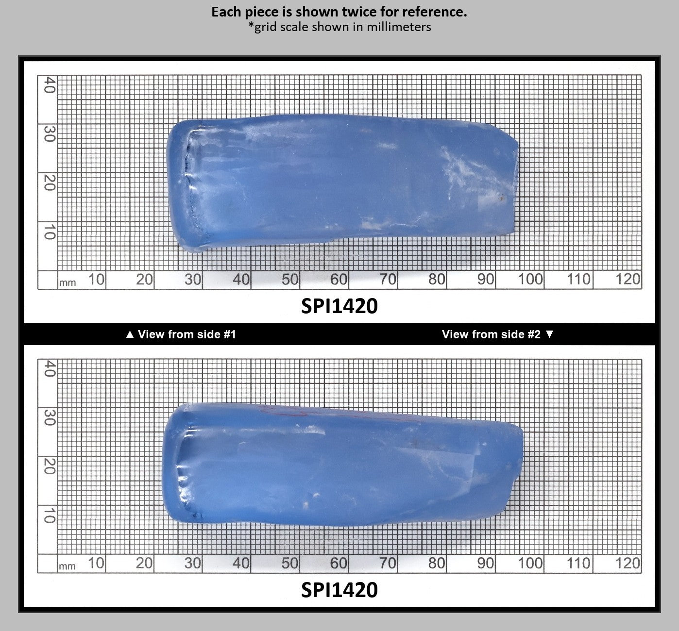 Aquamarine Blue #105 Lab Created Spinel Faceting Rough for Gem Cutting - Various Sizes : SPI1420