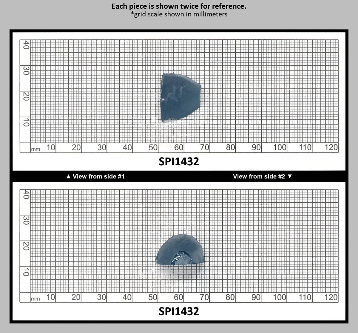 Aquamarine Medium Blue #106 Lab Created Spinel Faceting Rough for Gem Cutting - Various Sizes : SPI1432