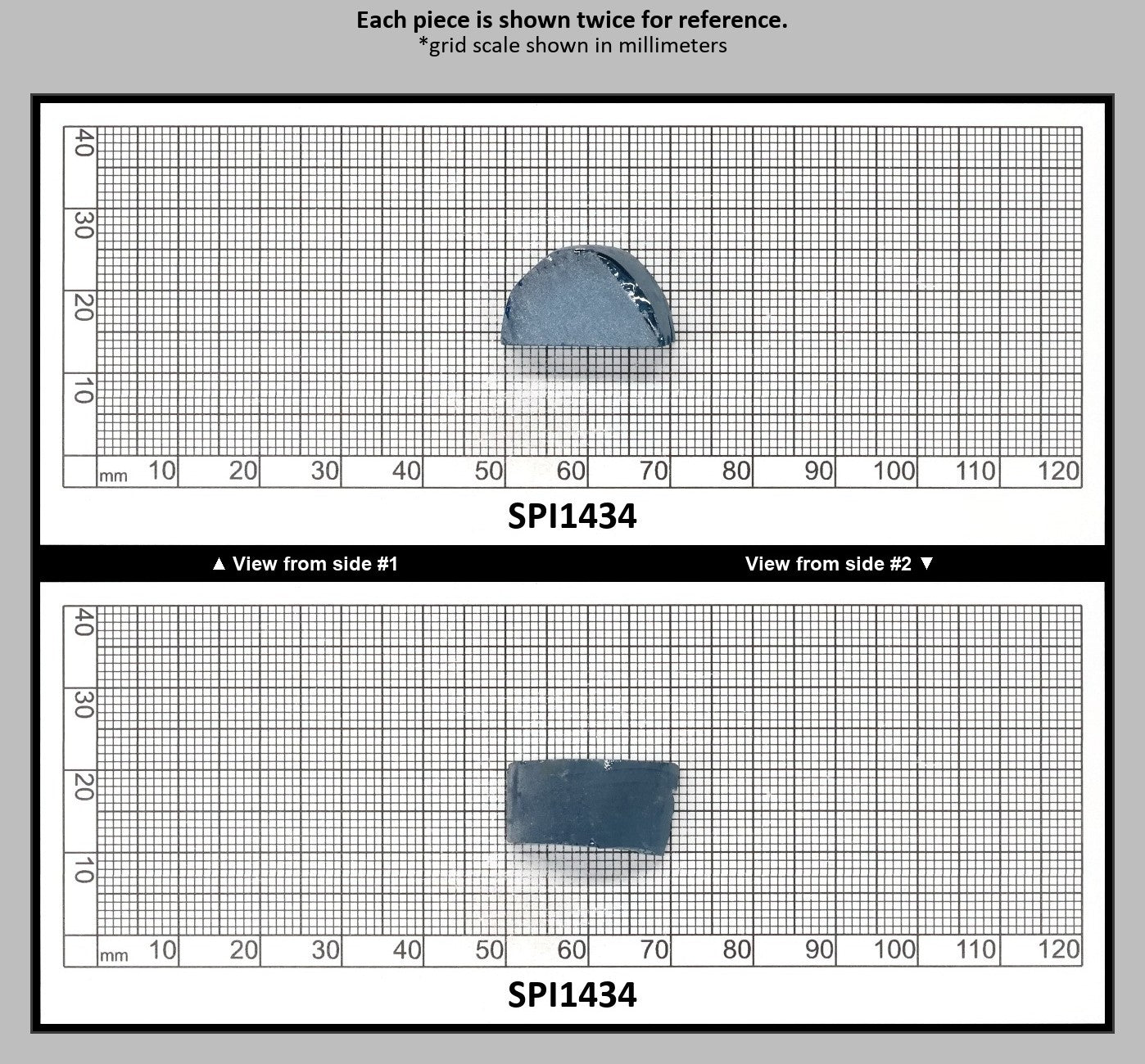 Aquamarine Medium Blue #106 Lab Created Spinel Faceting Rough for Gem Cutting - Various Sizes : SPI1434