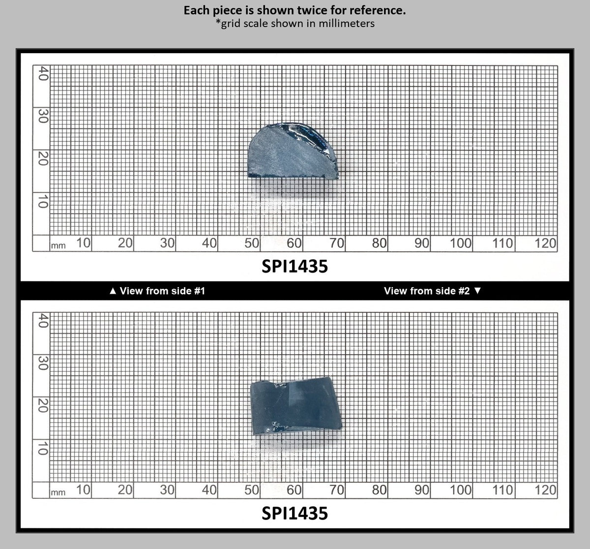 Aquamarine Medium Blue #106 Lab Created Spinel Faceting Rough for Gem Cutting - Various Sizes : SPI1435