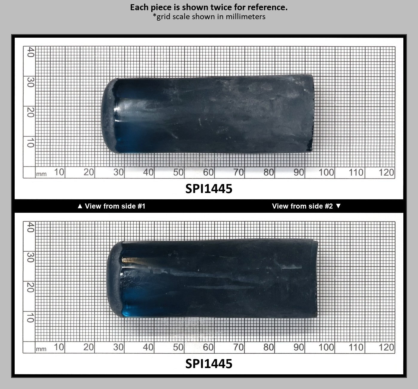 Aquamarine Medium Blue #106 Lab Created Spinel Faceting Rough for Gem Cutting - Various Sizes : SPI1445