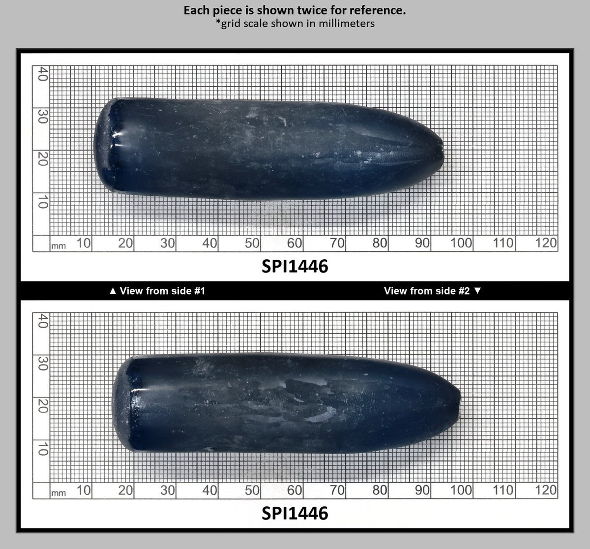 Aquamarine Dark Blue #108-BIS-Djeva Lab Created Spinel Faceting Rough for Gem Cutting - Various Sizes : SPI1446
