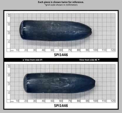 Aquamarine Dark Blue #108-BIS-Djeva Lab Created Spinel Faceting Rough for Gem Cutting - Various Sizes : SPI1446
