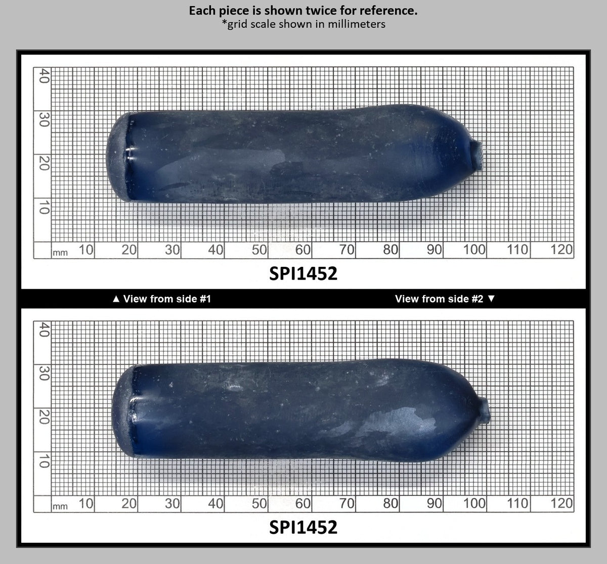 Dark Blue Aquamarine #118-Djeva Lab Created Spinel Faceting Rough for Gem Cutting - Various Sizes : SPI1452