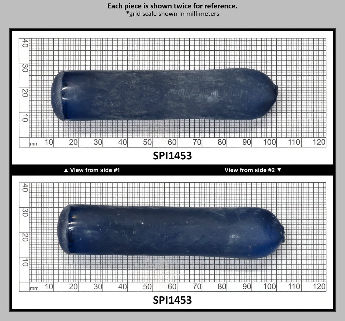Dark Blue Aquamarine #118-Djeva Lab Created Spinel Faceting Rough for Gem Cutting - Various Sizes : SPI1453