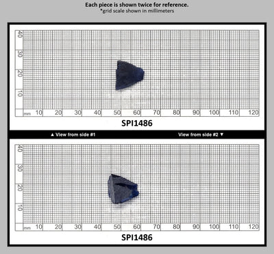 Burma Dark Blue #113 Lab Created Spinel Faceting Rough : SPI1486
