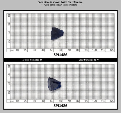 Burma Dark Blue #113 Lab Created Spinel Faceting Rough : SPI1486