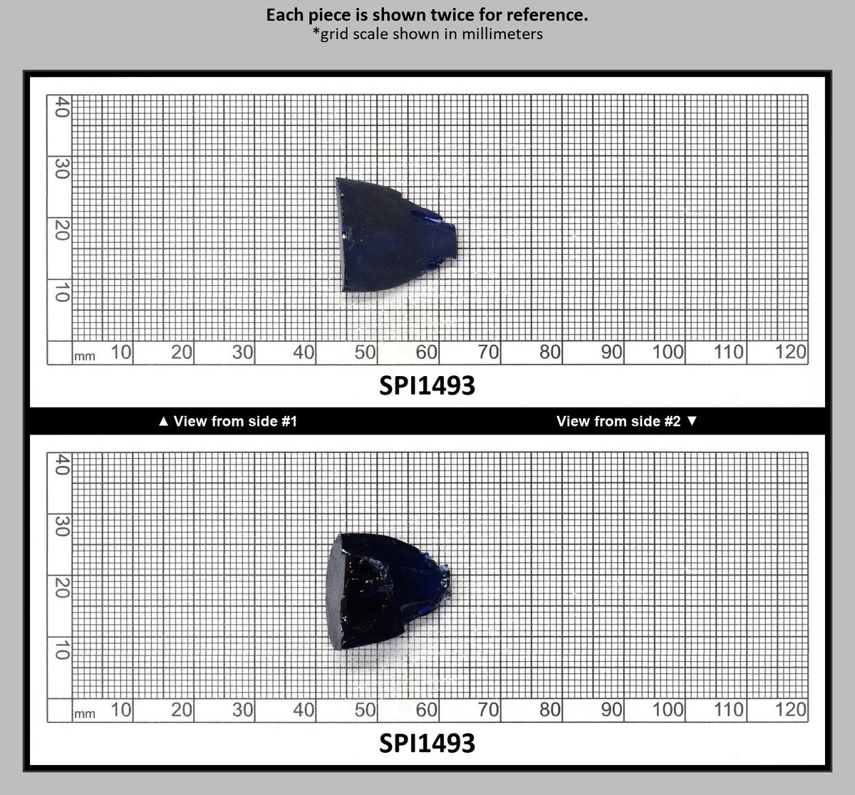 Burma Dark Blue #113 Lab Created Spinel Faceting Rough : SPI1493
