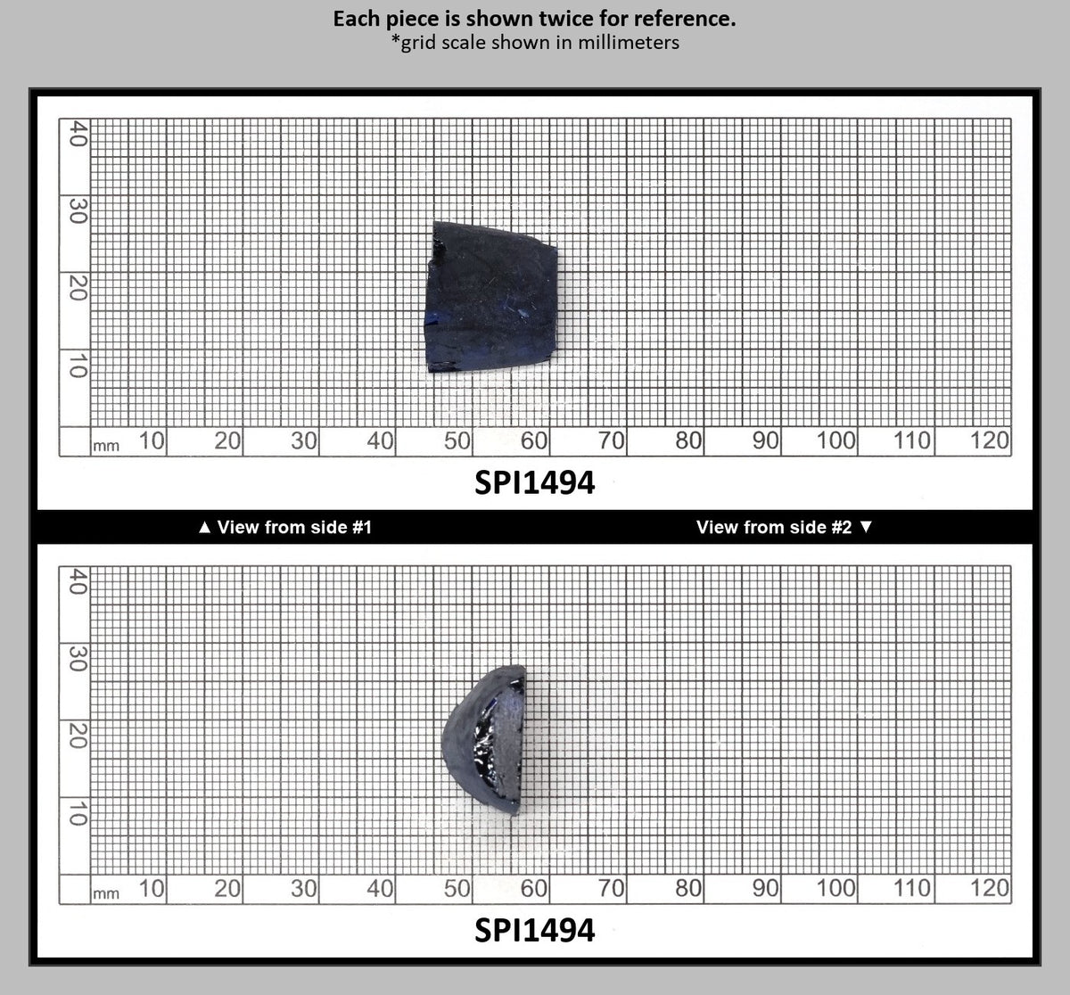 Burma Dark Blue #113 Lab Created Spinel Faceting Rough : SPI1494