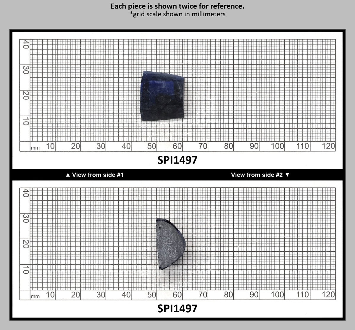 Burma Dark Blue #113 Lab Created Spinel Faceting Rough : SPI1497