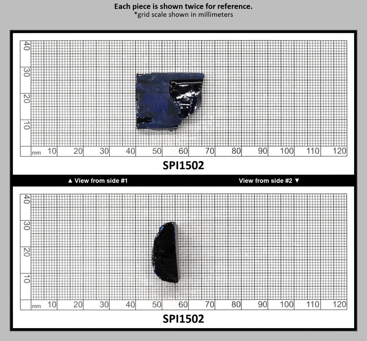 Burma Dark Blue #113 Lab Created Spinel Faceting Rough : SPI1502