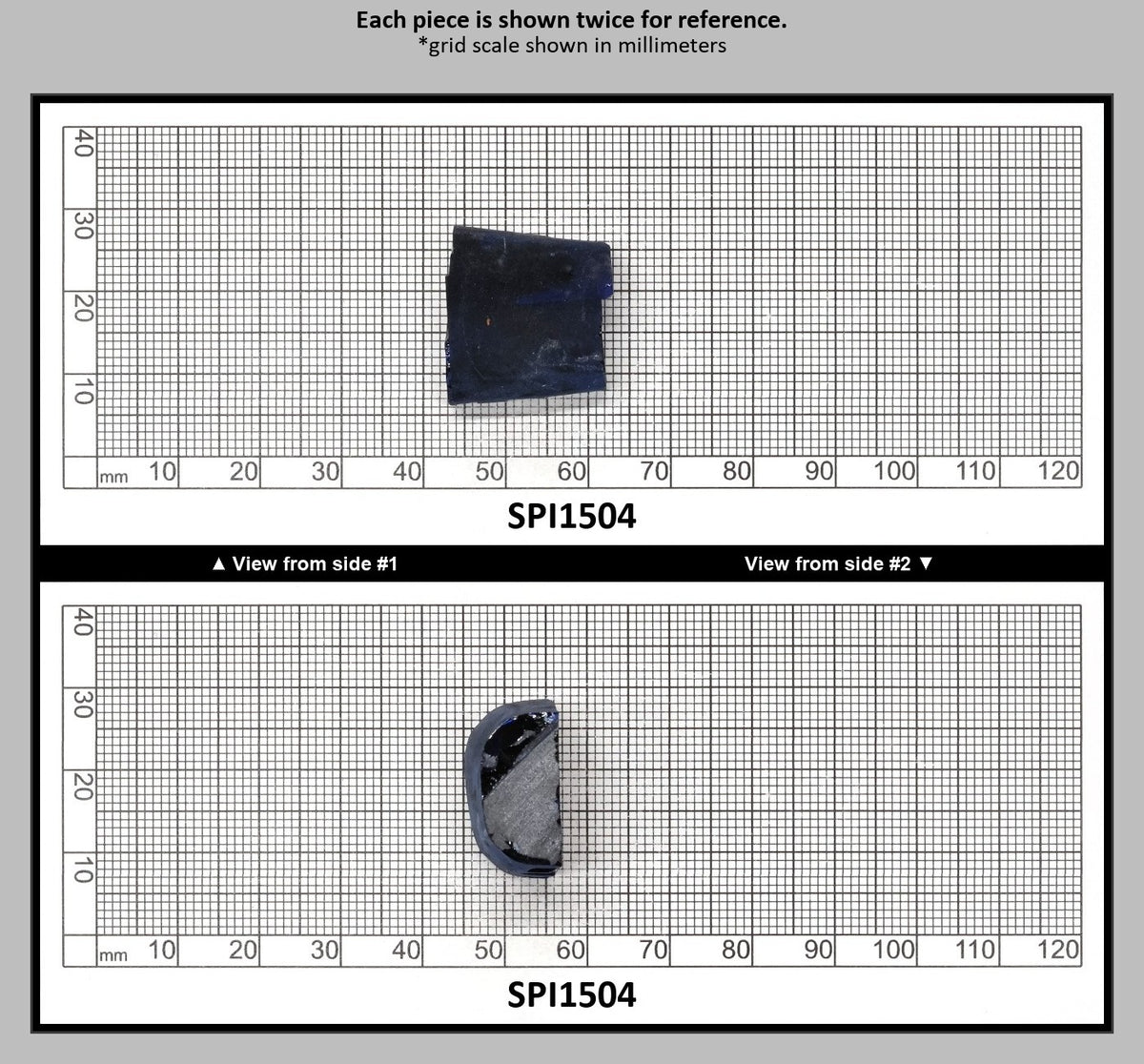 Burma Dark Blue #113 Lab Created Spinel Faceting Rough : SPI1504