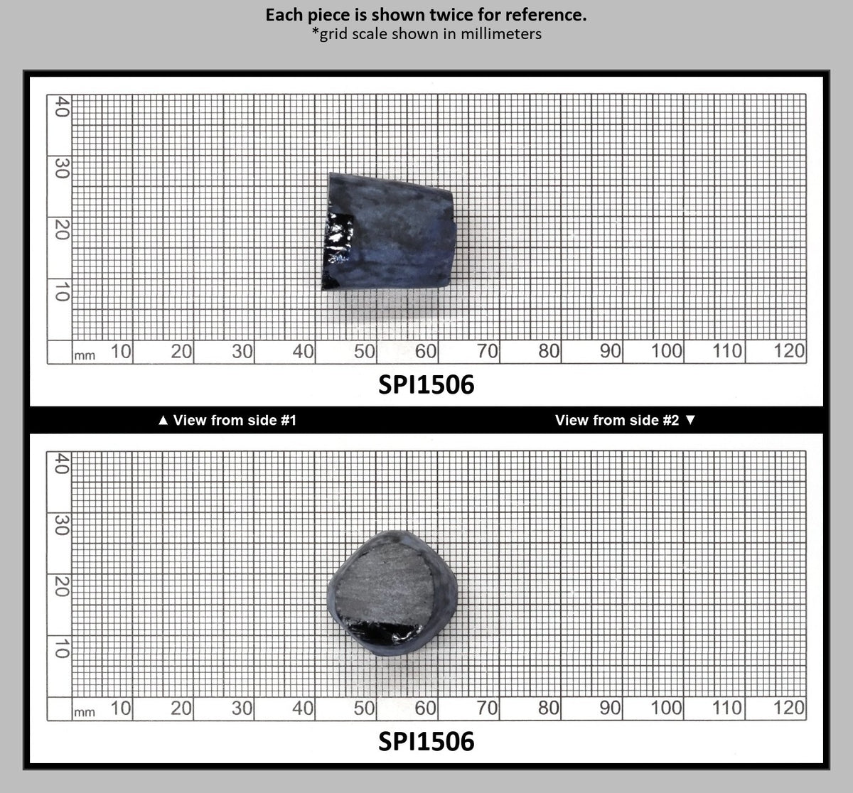 Burma Dark Blue #113 Lab Created Spinel Faceting Rough : SPI1506