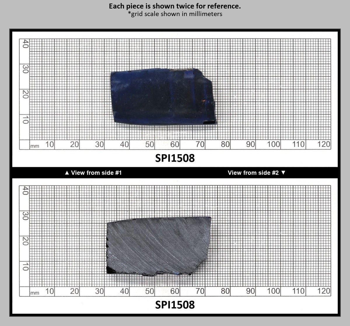 Burma Dark Blue #113 Lab Created Spinel Faceting Rough : SPI1508