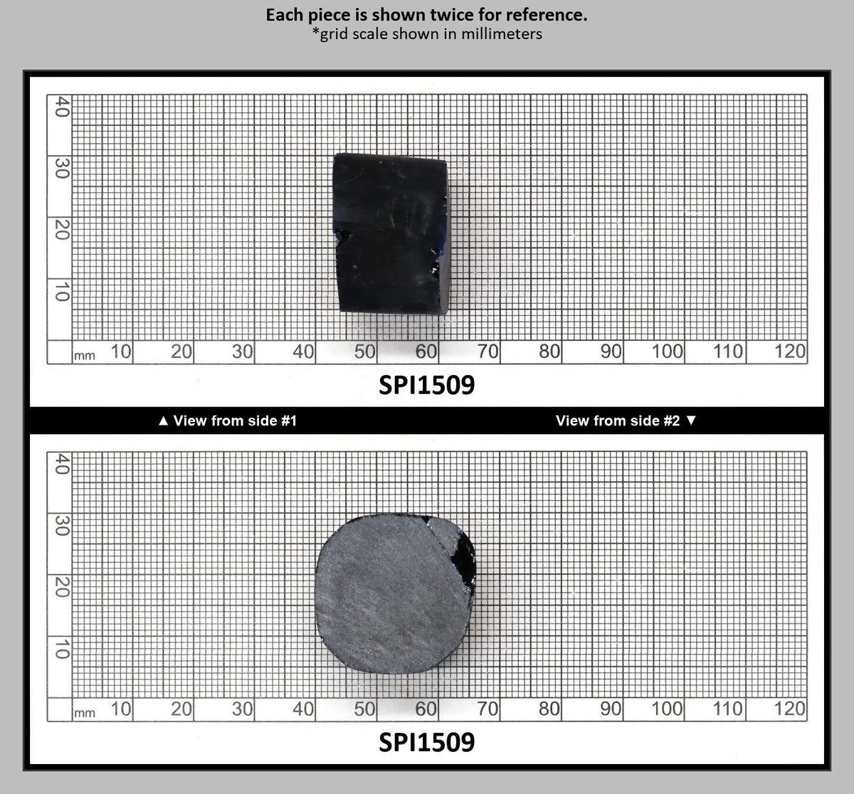 Burma Dark Blue #113 Lab Created Spinel Faceting Rough : SPI1509