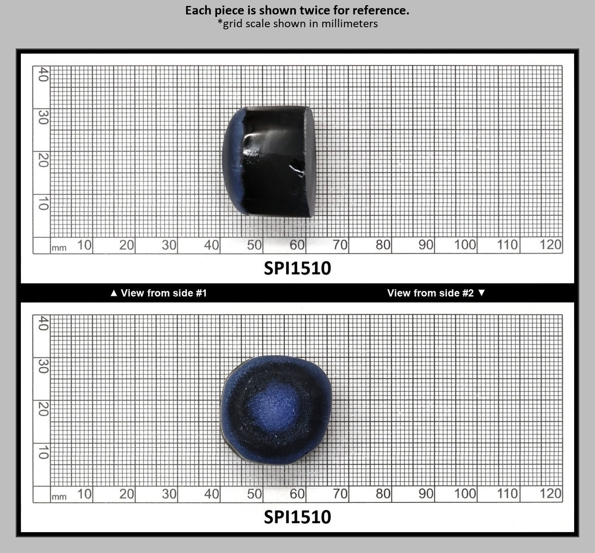 Burma Dark Blue #113 Lab Created Spinel Faceting Rough : SPI1510