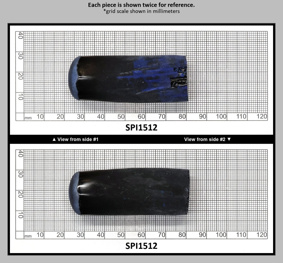Burma Dark Blue #113 Lab Created Spinel Faceting Rough : SPI1512