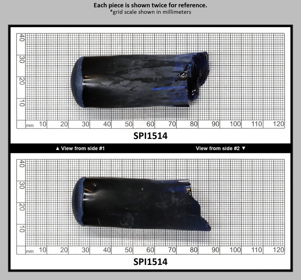 Burma Dark Blue #113 Lab Created Spinel Faceting Rough : SPI1514