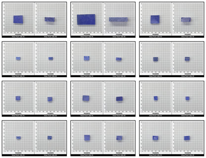 Cobalt Blue Polycrystalline (Ceramic) YAG - Faceting Rough