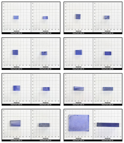 Cobalt Blue Polycrystalline (Ceramic) YAG - Faceting Rough