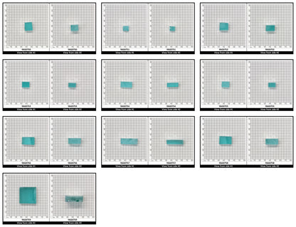 Paraiba YAG (Ceramic) Faceting Rough for Gem Cutting - Various Sizes