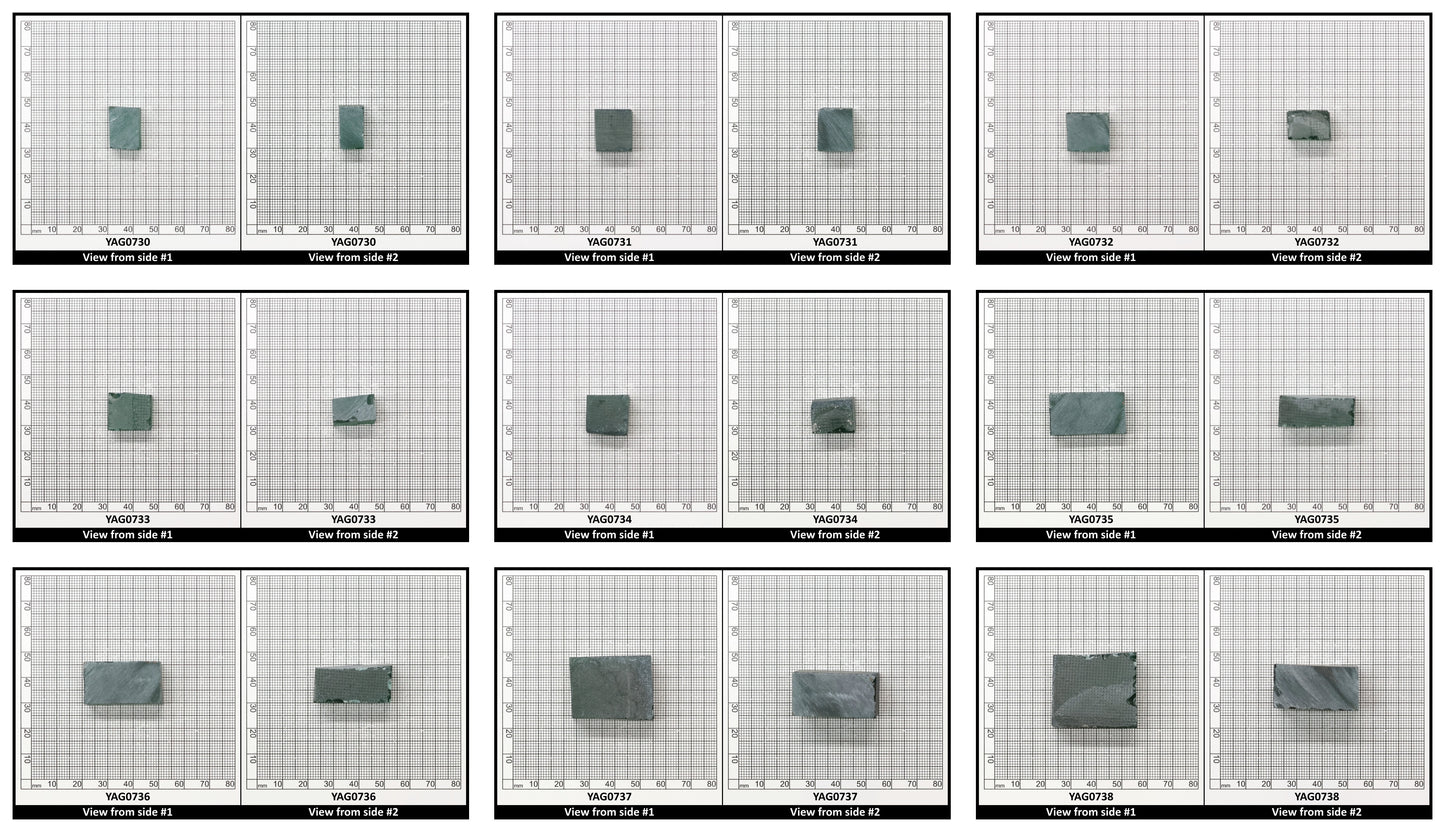 Green (Tsavorite) Polycrystalline (Ceramic) YAG - Faceting Rough