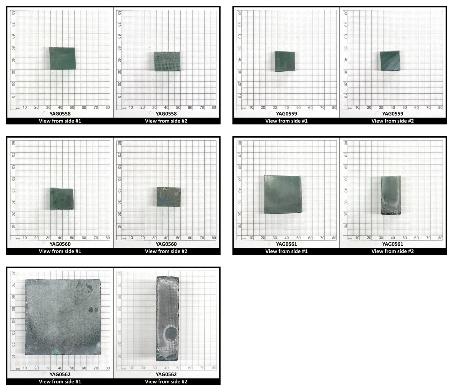 Green (Tsavorite) Polycrystalline (Ceramic) YAG - Faceting Rough