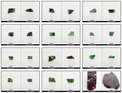 Christmas Garnet YAG Cr3+:YAG Faceting Rough for Gem Cutting - Various Sizes