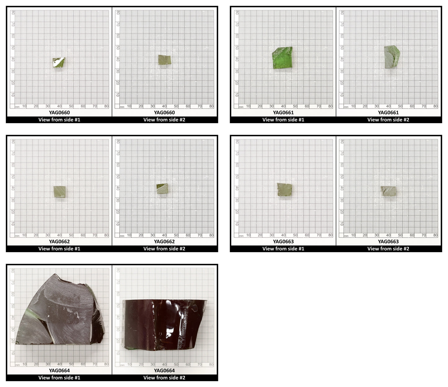 Christmas Garnet YAG Cr3+:YAG Faceting Rough for Gem Cutting - Various Sizes