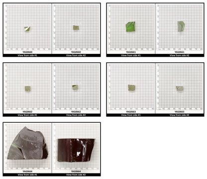 Christmas Garnet YAG Cr3+:YAG Faceting Rough for Gem Cutting - Various Sizes
