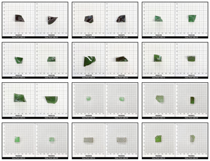 Christmas Garnet YAG Cr3+:YAG Faceting Rough for Gem Cutting - Various Sizes