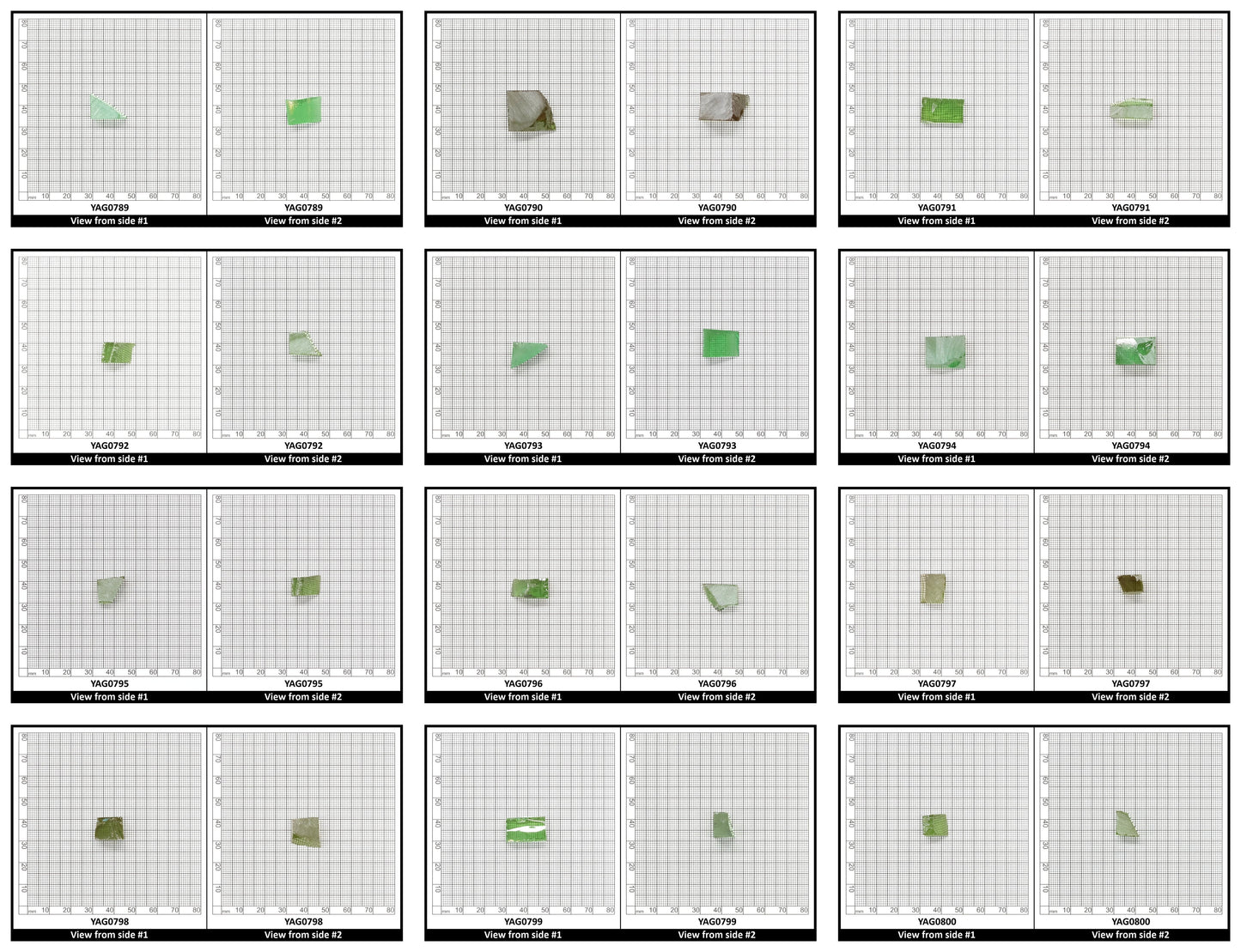 Christmas Garnet YAG Cr3+:YAG Faceting Rough for Gem Cutting - Various Sizes