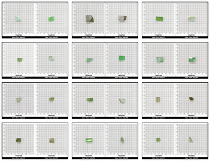 Christmas Garnet YAG Cr3+:YAG Faceting Rough for Gem Cutting - Various Sizes