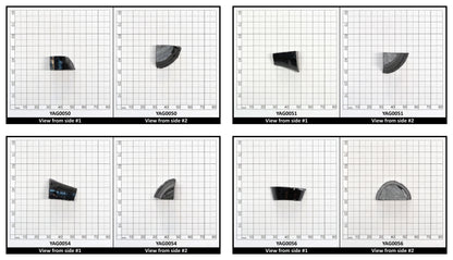 Very Dark Brown YAG Cr4+:YAG Faceting Rough for Gem Cutting - Various Sizes