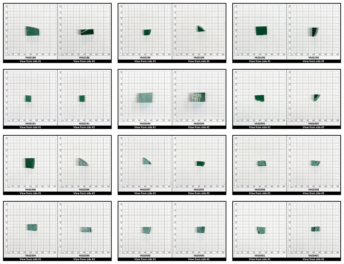 Green Garnet CTH:YAG Faceting Rough for Gem Cutting - Various Sizes