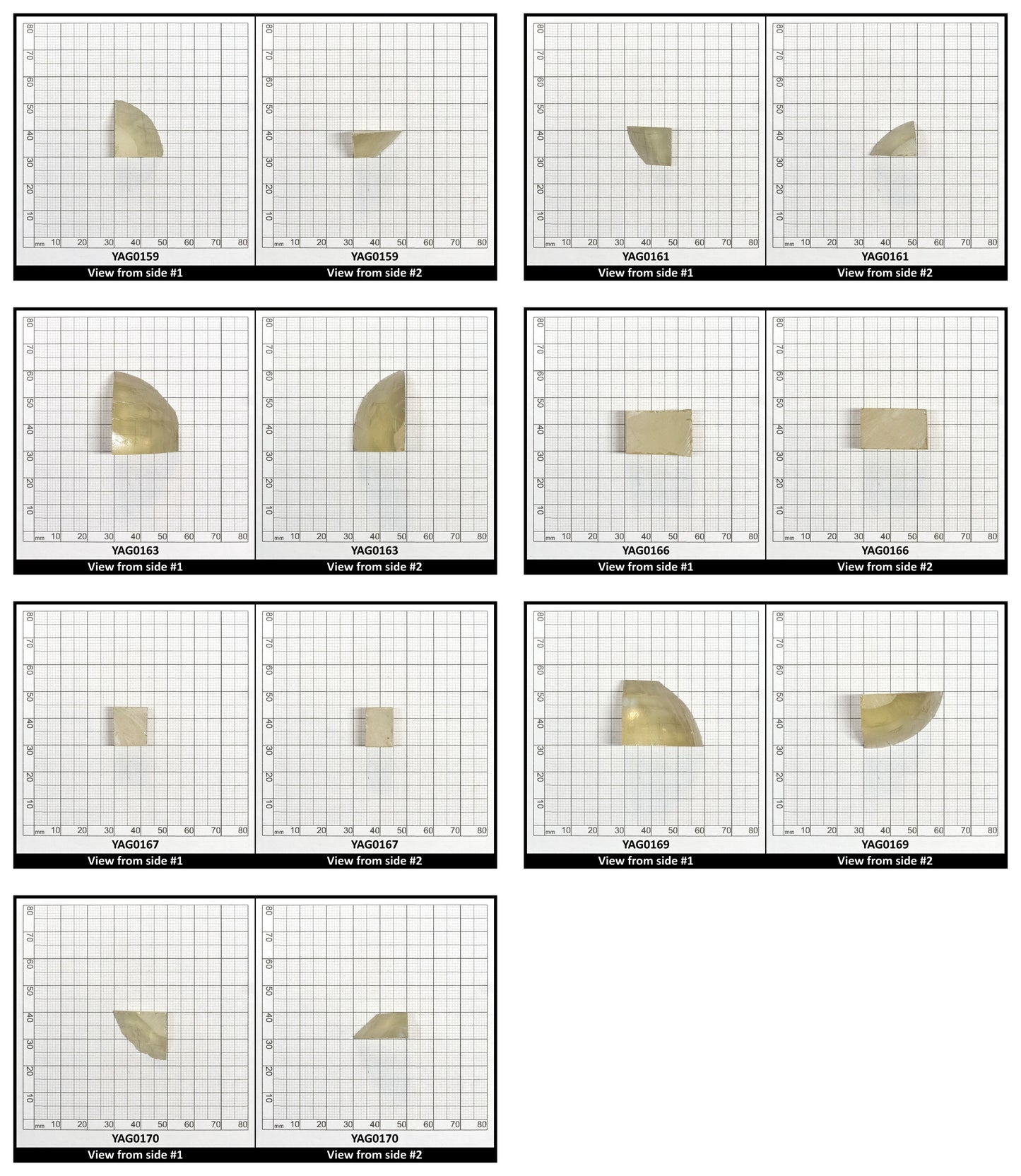 Mystery YAG Faceting Rough for Gem Cutting - Various Sizes