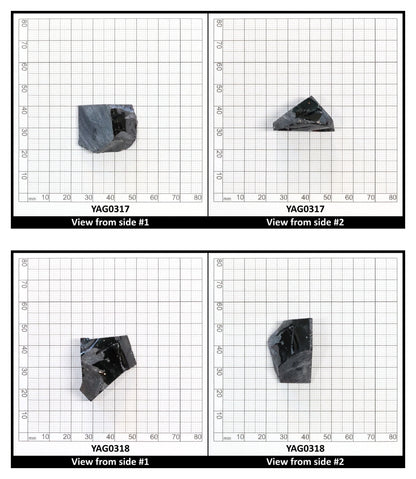 Orange YAG Faceting Rough for Gem Cutting - Various Sizes