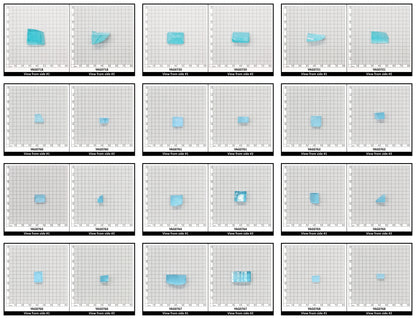Paraiba Colored Garnet Yb:YAG Faceting Rough for Gem Cutting - Various Sizes