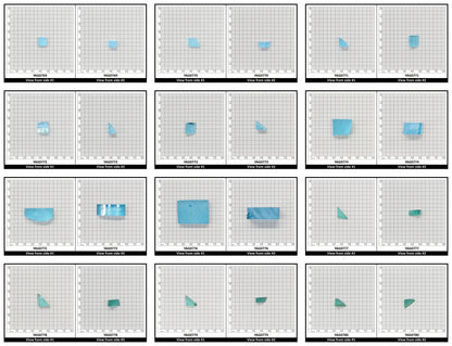Paraiba Colored Garnet Yb:YAG Faceting Rough for Gem Cutting - Various Sizes