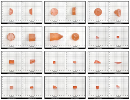 Pink YAG Faceting Rough for Gem Cutting - Various Sizes