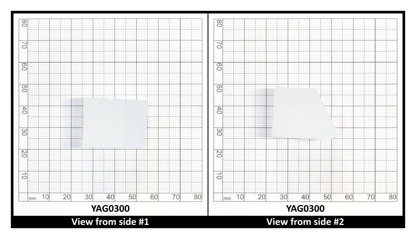 White YAG Faceting Rough for Gem Cutting - Various Sizes