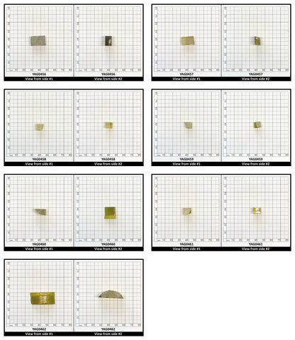 Zombie YAG Faceting Rough for Gem Cutting - Various Sizes