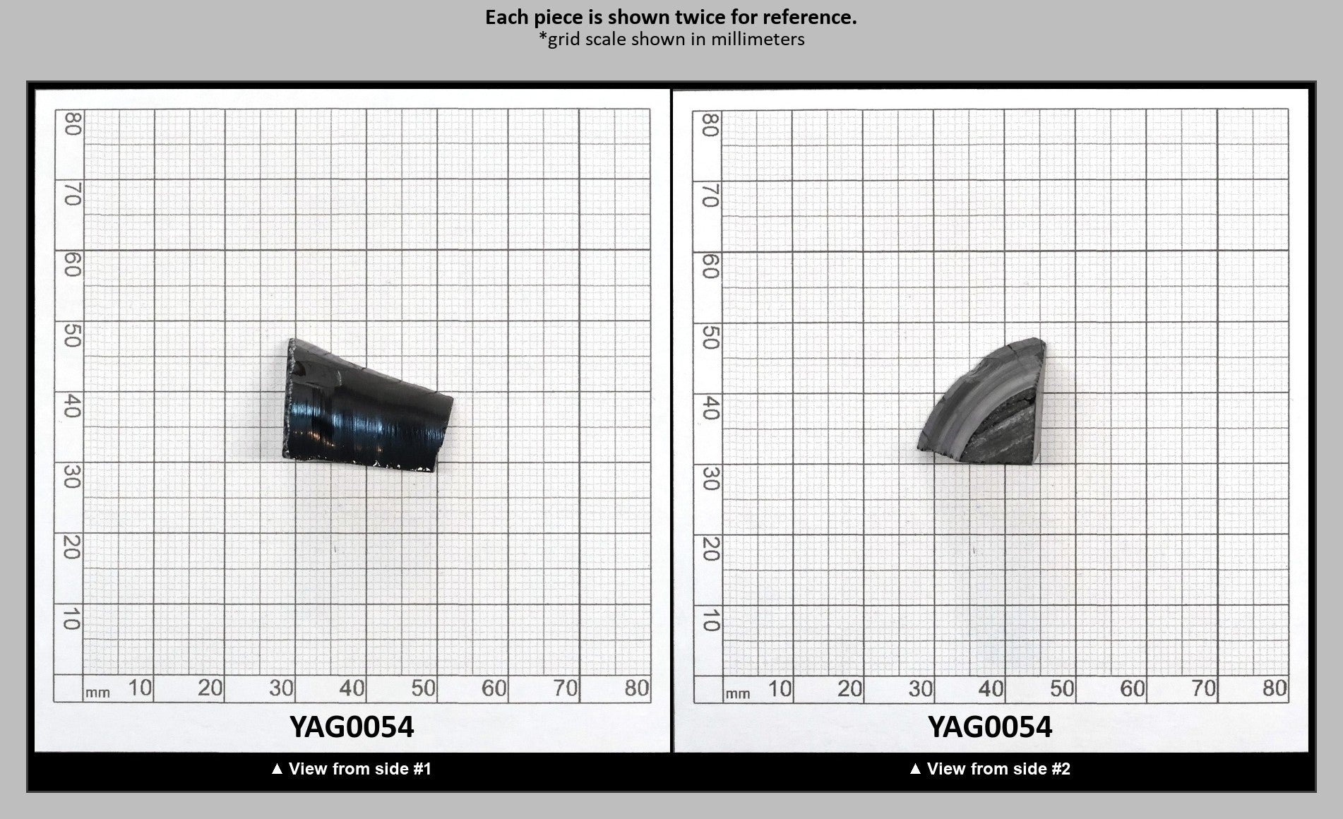 Very Dark Brown YAG Cr4+:YAG Faceting Rough for Gem Cutting - Various Sizes : YAG0054