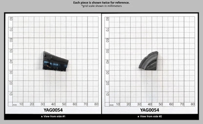 Very Dark Brown YAG Cr4+:YAG Faceting Rough for Gem Cutting - Various Sizes : YAG0054