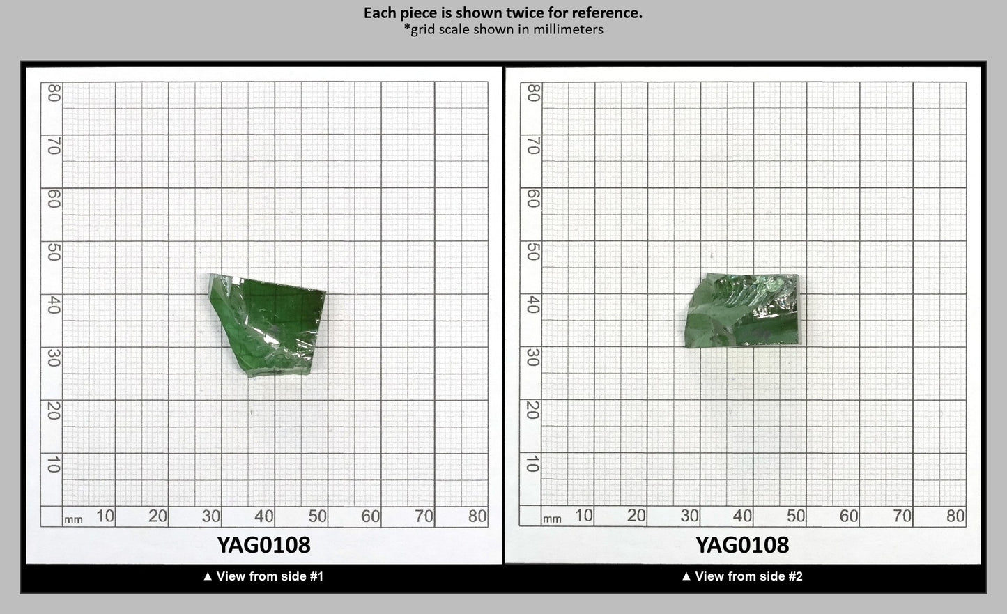 Christmas Garnet YAG Cr3+:YAG Faceting Rough for Gem Cutting - Various Sizes : YAG0108
