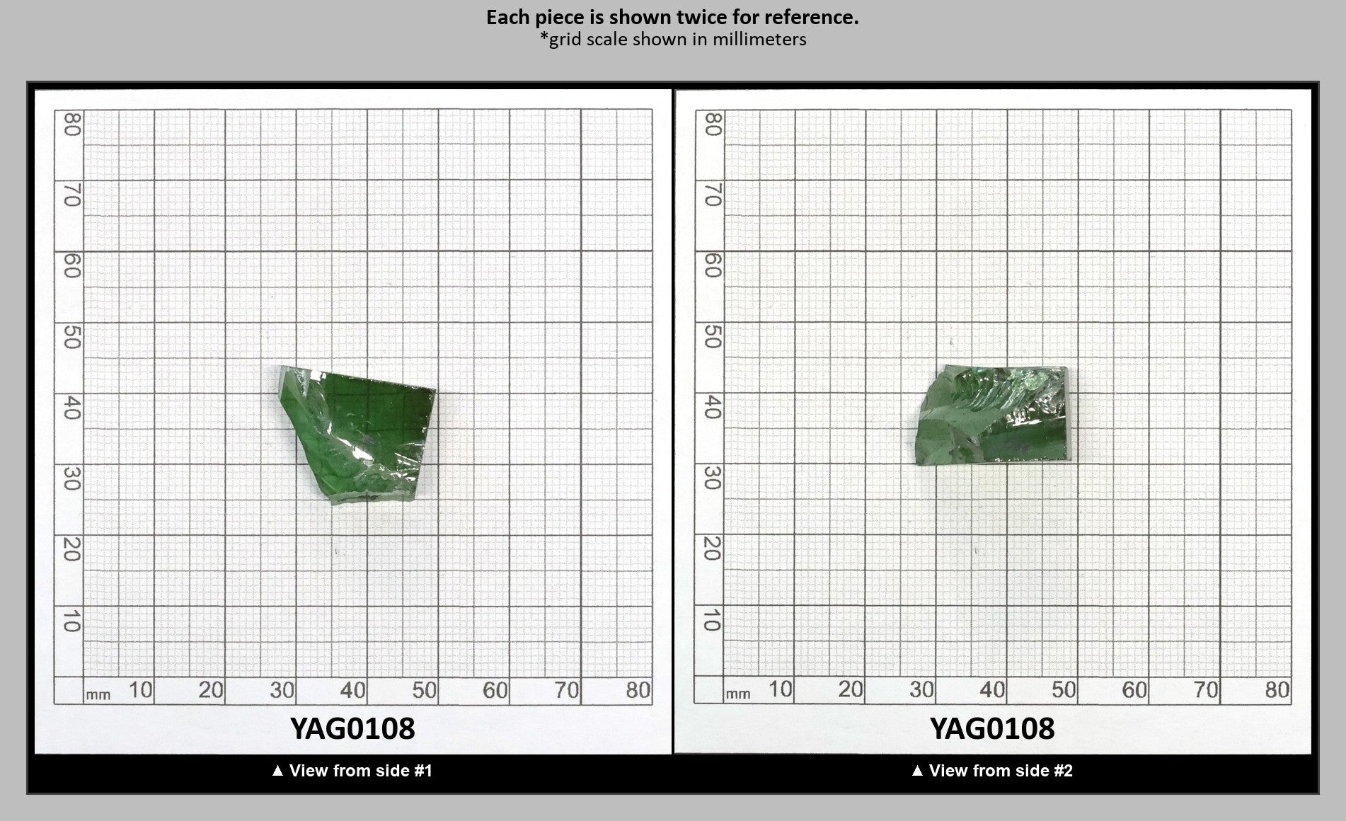 Christmas Garnet YAG Cr3+:YAG Faceting Rough for Gem Cutting - Various Sizes : YAG0108