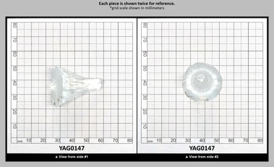 Aquamarine Colored Garnet YAG Faceting Rough : YAG0147