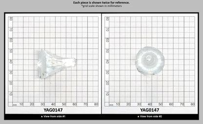 Aquamarine Colored Garnet YAG Faceting Rough : YAG0147