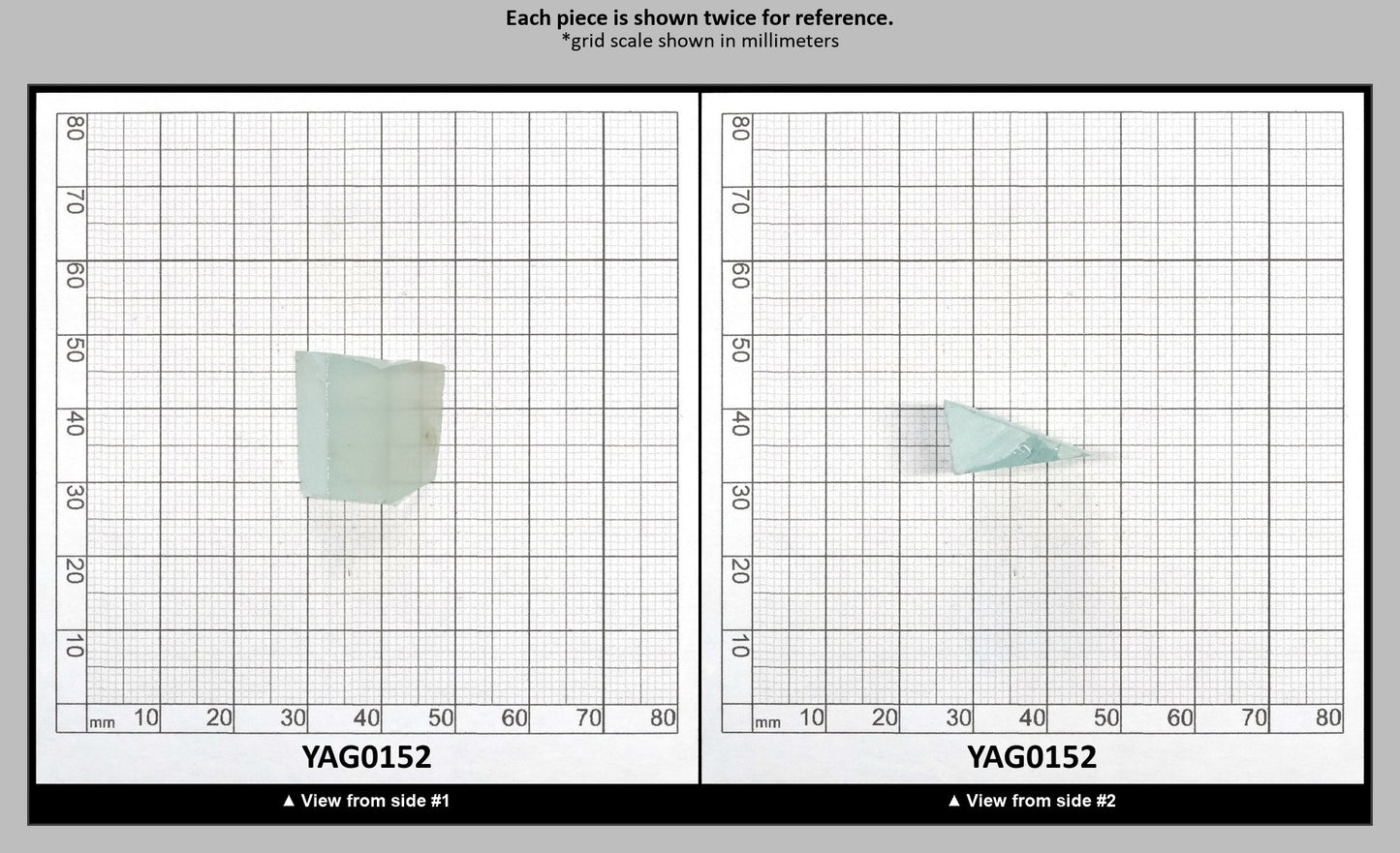 Aquamarine Colored Garnet YAG Faceting Rough : YAG0152