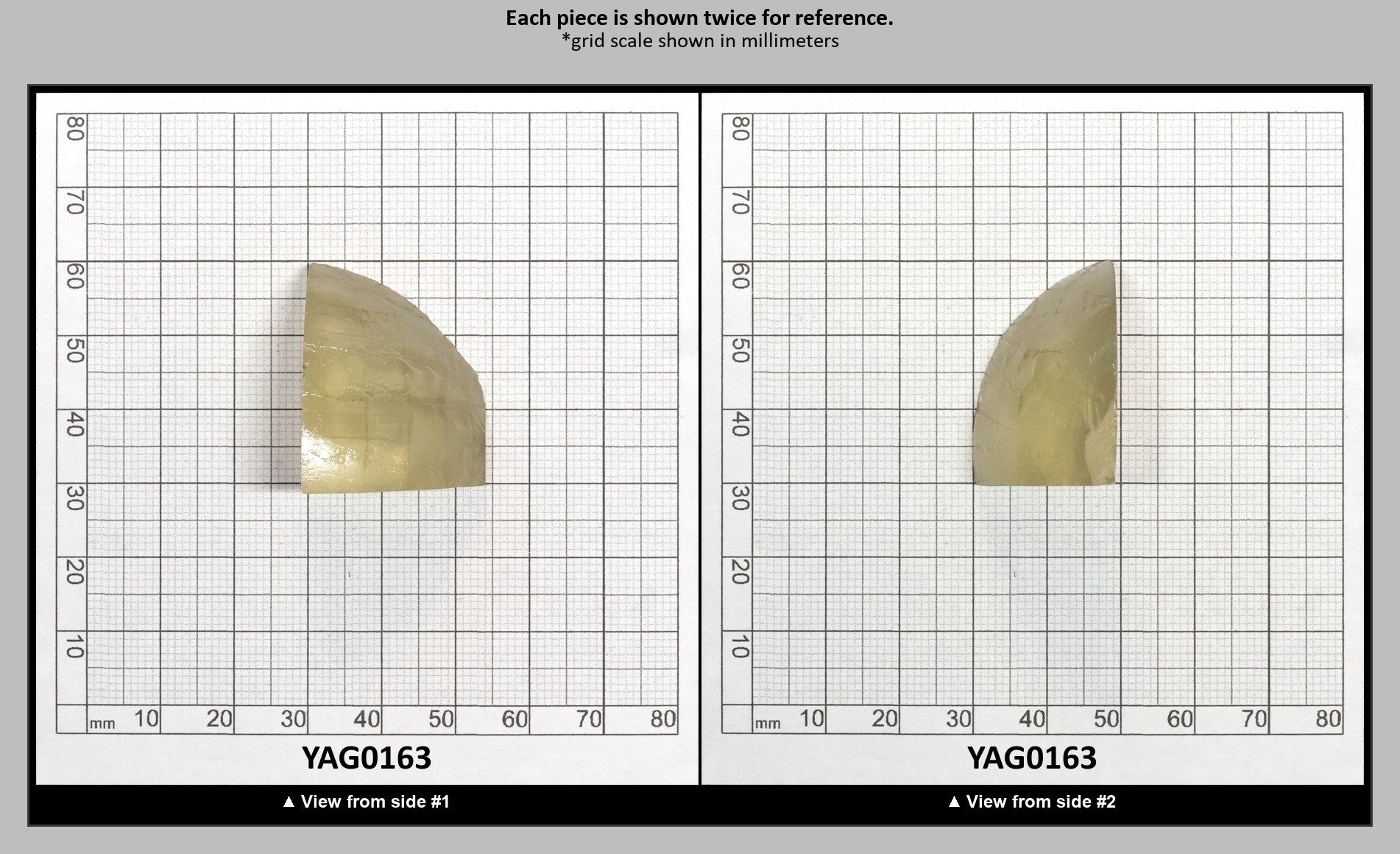 Mystery YAG Faceting Rough for Gem Cutting - Various Sizes : YAG0163